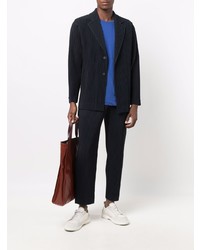 Blazer bleu marine Homme Plissé Issey Miyake