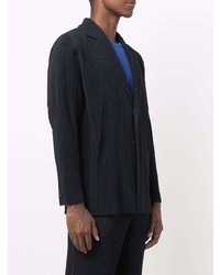 Blazer bleu marine Homme Plissé Issey Miyake