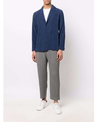 Blazer bleu marine Homme Plissé Issey Miyake