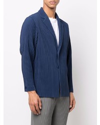 Blazer bleu marine Homme Plissé Issey Miyake