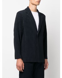 Blazer bleu marine Homme Plissé Issey Miyake