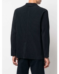 Blazer bleu marine Homme Plissé Issey Miyake