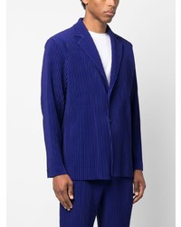 Blazer bleu marine Homme Plissé Issey Miyake