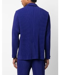 Blazer bleu marine Homme Plissé Issey Miyake