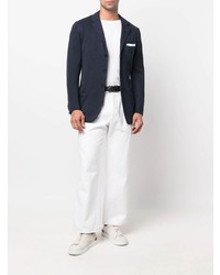 Blazer bleu marine Kiton