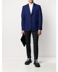 Blazer bleu marine Alexander McQueen