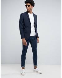 Blazer bleu marine Farah