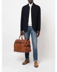 Blazer bleu marine Brunello Cucinelli