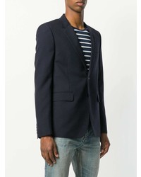 Blazer bleu marine Saint Laurent