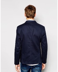 Blazer bleu marine Selected