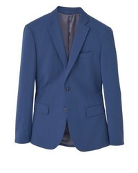Blazer bleu Mango