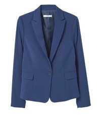 Blazer bleu Mango