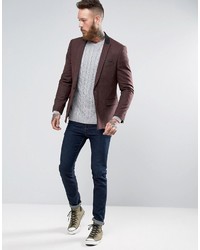 Blazer bordeaux Asos