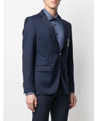 Blazer brodé bleu marine Billionaire