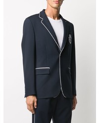 Blazer brodé bleu marine Billionaire