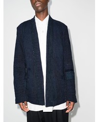 Blazer brodé bleu marine Greg Lauren