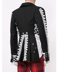 Blazer brodé noir Charles Jeffrey Loverboy