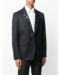 Blazer brodé noir Alexander McQueen