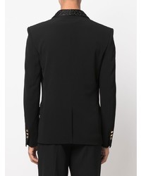 Blazer brodé noir Balmain