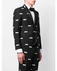 Blazer brodé noir Thom Browne