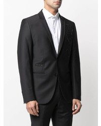 Blazer brodé noir Philipp Plein