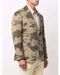 Blazer camouflage marron clair Gabriele Pasini