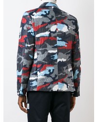 Blazer camouflage multicolore Moncler Gamme Bleu