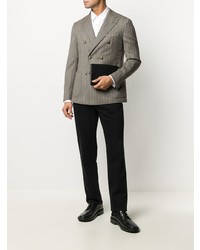 Blazer croisé à chevrons gris Eleventy