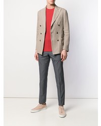 Blazer croisé beige Dell'oglio