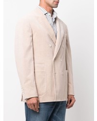 Blazer croisé beige Brunello Cucinelli