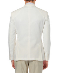 Blazer croisé blanc Burberry