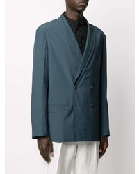 Blazer croisé bleu canard Lemaire