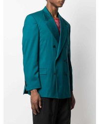 Blazer croisé bleu canard Paura