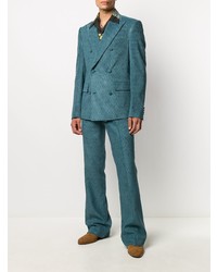 Blazer croisé bleu canard Amiri