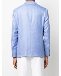 Blazer croisé bleu clair Canali