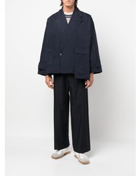 Blazer croisé bleu marine Henrik Vibskov