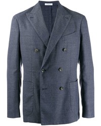 Blazer croisé bleu marine Boglioli