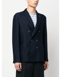 Blazer croisé bleu marine Lardini