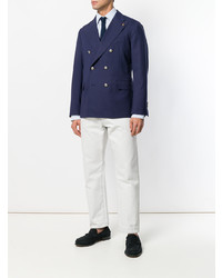 Blazer croisé bleu marine Gabriele Pasini