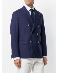 Blazer croisé bleu marine Gabriele Pasini