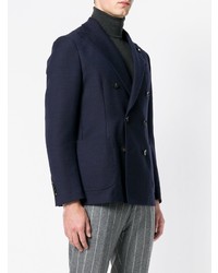 Blazer croisé bleu marine Lardini