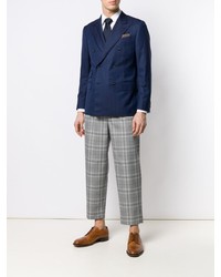 Blazer croisé bleu marine Caruso