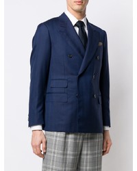 Blazer croisé bleu marine Caruso