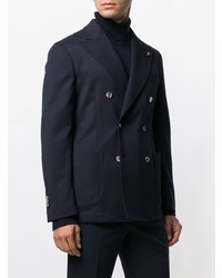 Blazer croisé bleu marine Gabriele Pasini