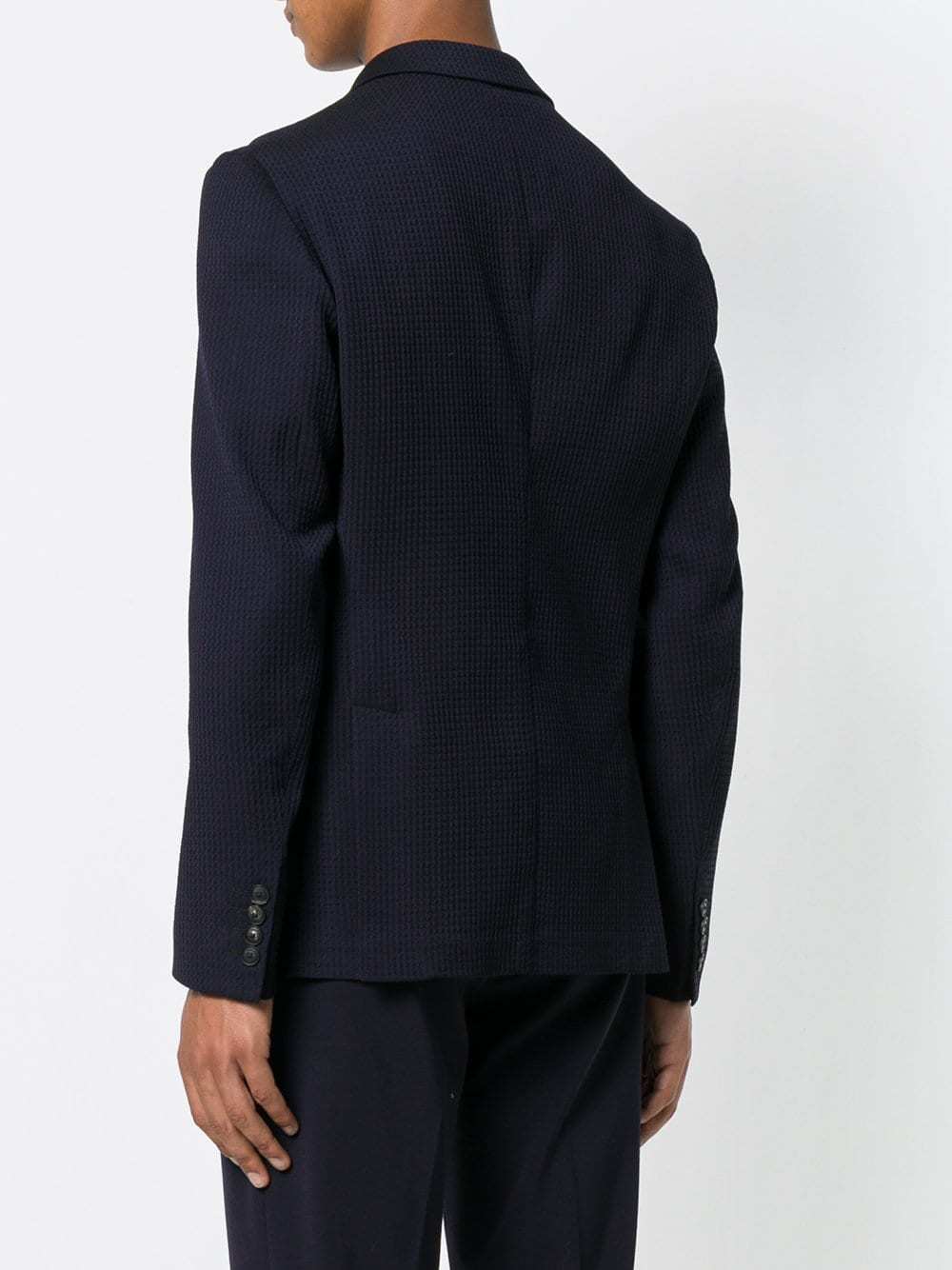 Blazer Crois Bleu Marine Emporio Armani Farfetch