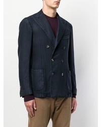 Blazer croisé bleu marine Dell'oglio