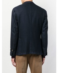 Blazer croisé bleu marine Dell'oglio