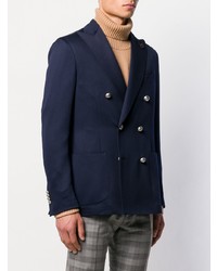 Blazer croisé bleu marine Lardini