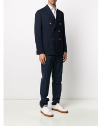 Blazer croisé bleu marine Gabriele Pasini