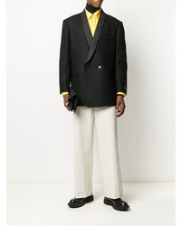 Blazer croisé bleu marine Raf Simons